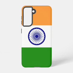 Samsung Galaxy S21 Fallflagge von Indien Hülle