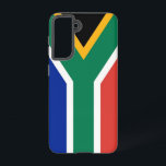 Samsung Galaxy S21 Fallflagge von Südafrika Hülle<br><div class="desc">Mit dem exklusiven Samsung Galaxy S21 Cover mit Südafrikanischer Flagge fügen Sie Ihrem Handy-Accessoires eine lebendige Touch Südafrikas hinzu! Dieses Handy wurde mit viel Liebe zum Detail entworfen und ist mehr als nur funktional, es ist eine Feier des südafrikanischen Erbes und des kulturellen Stolzes. Das kühne Design zeigt stolz die...</div>