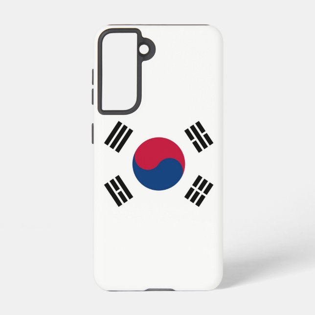 Samsung Galaxy S21 Fallflagge von Südkorea Hülle (Rückseite)