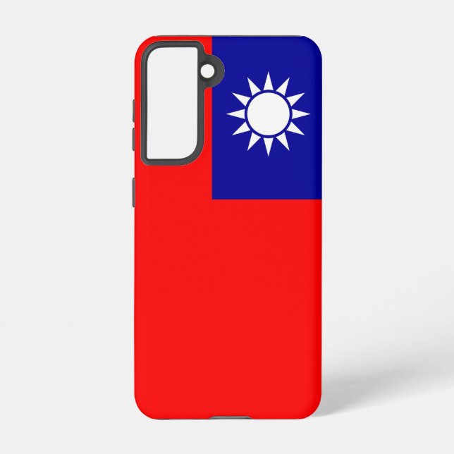 Samsung Galaxy S21 Fallflagge von Taiwan Samsung Galaxy Hülle (Rückseite)