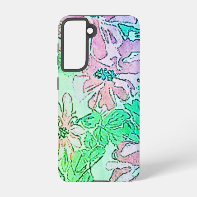 SAMSUNG GALAXY S21 Phone Case BLUME STYLE DESIGN Hülle (Rückseite)