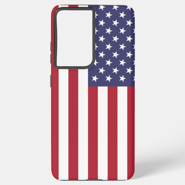 Samsung Galaxy S21 Plus Case Flag der USA. Hülle (Rückseite)