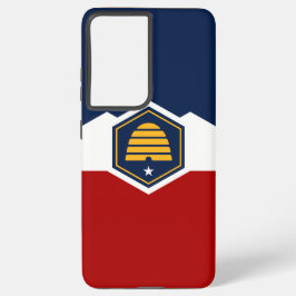 Samsung Galaxy S21 Plus Case flag of Utah, USA Hülle