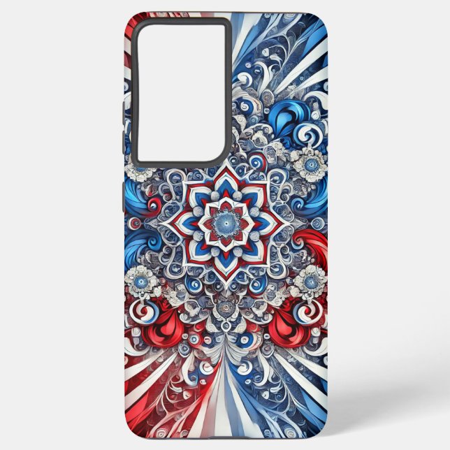 Samsung Galaxy S21 Plus Case, französische Farben Hülle (Rückseite)