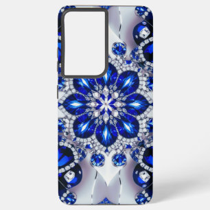 Samsung Galaxy S21 Plus Coque Bleu Bleu Blanc