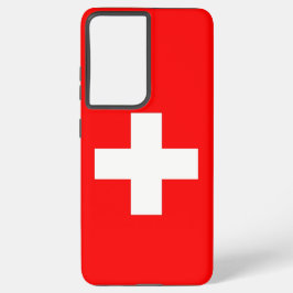 Samsung Galaxy S21 Plus Fallflagge der Schweiz Samsung Galaxy Hülle