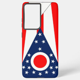 Samsung Galaxy S21 Plus Fallflagge des Ohio Staat Hülle