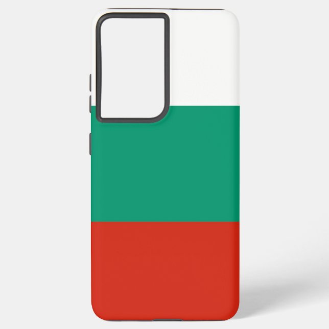 Samsung Galaxy S21 Plus Fallflagge in Bulgarien Hülle (Rückseite)
