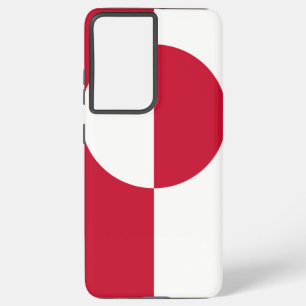 Samsung Galaxy S21 Plus Fallflagge in Grönland Hülle