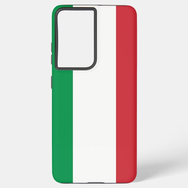 Samsung Galaxy S21 Plus Fallflagge in Italien Samsung Galaxy Hülle (Rückseite)