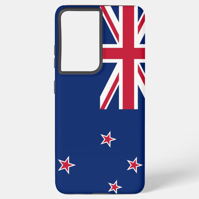 Samsung Galaxy S21 Plus Fallflagge in Neuseeland Samsung Galaxy Hülle (Rückseite)