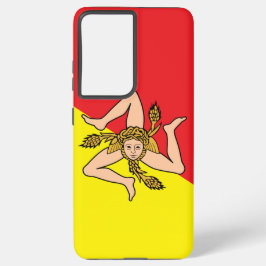 Samsung Galaxy S21 Plus Fallflagge Sizilien, Itali Hülle