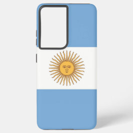 Samsung Galaxy S21 Plus Fallflagge von Argentinien Samsung Galaxy Hülle