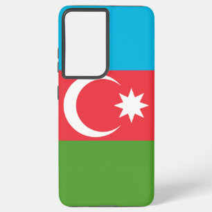 Samsung Galaxy S21 Plus Fallflagge von Aserbaidsch Hülle