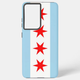 Samsung Galaxy S21 Plus Fallflagge von Chicago Hülle