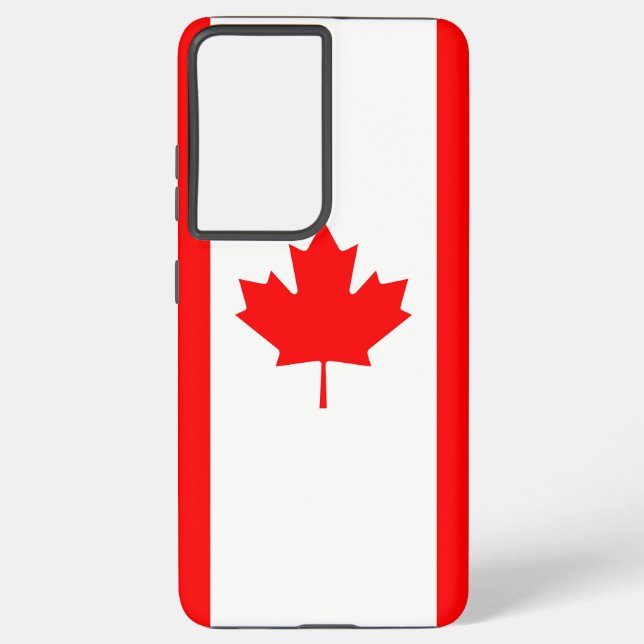 Samsung Galaxy S21 Plus Fallflagge von Kanada Hülle (Rückseite)
