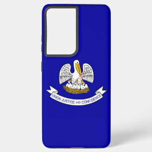 Samsung Galaxy S21 Plus Fallflagge von Louisiana Hülle