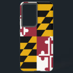 Samsung Galaxy S21 Plus Fallflagge von Maryland Samsung Galaxy Hülle<br><div class="desc">Mit dem exklusiven Handy-Cover mit der Staatsflagge verwandeln Sie Ihre Samsung Galaxy S21 Plus in eine Feier von Marylands Stolz! Mit viel Liebe zum Detail gestaltet, präsentiert dieses Cover stolz die markanten Elemente der Maryland-Fahne. Es zeichnet sich durch ein einzigartiges Design von abwechselnden Quadranten aus Schwarz und Gold mit einer...</div>