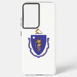 Samsung Galaxy S21 Plus Fallflagge von Massachuset Hülle