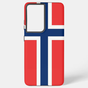 Samsung Galaxy S21 Plus Fallflagge von Norwegen Hülle