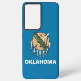 Samsung Galaxy S21 Plus Fallflagge von Oklahoma Hülle