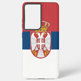Samsung Galaxy S21 Plus Fallflagge von Serbien Hülle