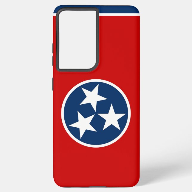 Samsung Galaxy S21 Plus Fallflagge von Tennessee Hülle (Rückseite)
