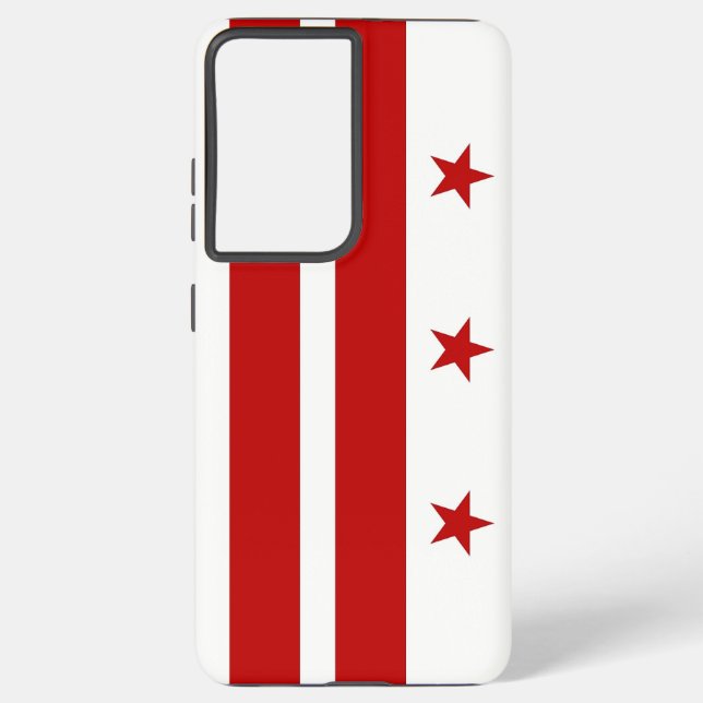 Samsung Galaxy S21 Plus Fallflagge von Washington  Hülle (Rückseite)