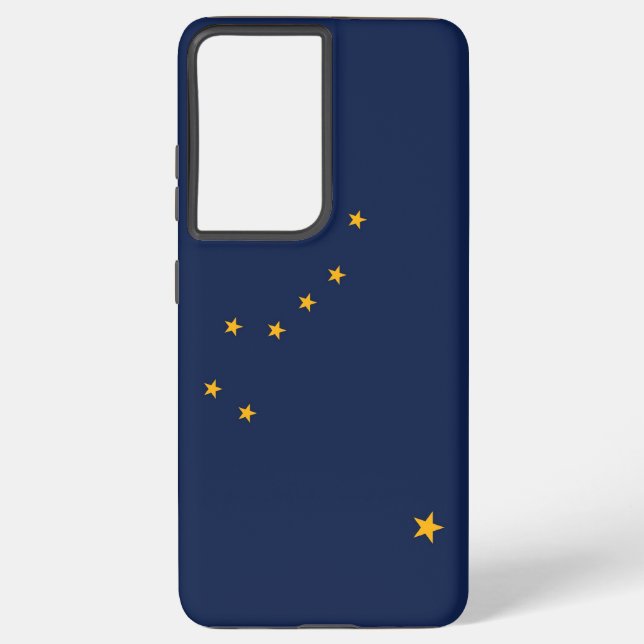 Samsung Galaxy S21 Ultra Case Flag von Alaska, USA Samsung Galaxy Hülle (Rückseite)