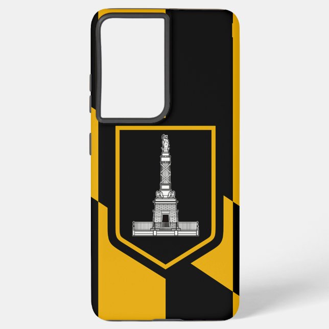 Samsung Galaxy S21 Ultra Case Flag von Baltimore Hülle (Rückseite)