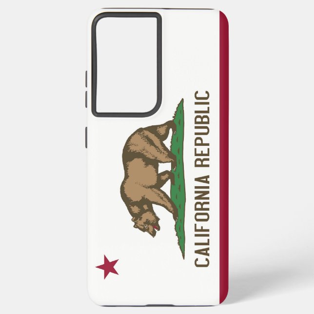 Samsung Galaxy S21 Ultra Case Flag von Kalifornien Hülle (Rückseite)