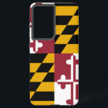 Samsung Galaxy S21 Ultra Case Flag von Maryland Samsung Galaxy Hülle<br><div class="desc">Mit dem Samsung SGH-X500 und dem neuen Sony Ericsson Z800i präsentiert sich das Samsung SGH-E21 Ultra in einem eleganten und eleganten Design. Mit viel Liebe zum Detail gestaltet, präsentiert dieses Cover stolz die markanten Elemente der Maryland-Fahne. Es zeichnet sich durch ein einzigartiges Design von abwechselnden Quadranten aus Schwarz und Gold...</div>