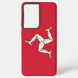 Samsung Galaxy S21 Ultra Case Isle of Man Flagge Hülle