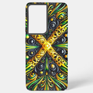 Samsung Galaxy S21 Ultra Case Jamaikanische Farben Hülle