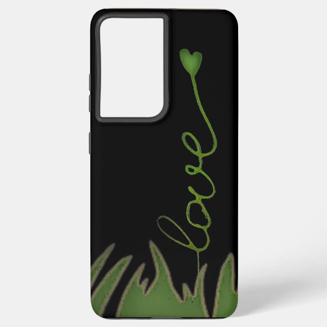Samsung Galaxy s21 ultra case Liebe Öko design Hülle (Rückseite)