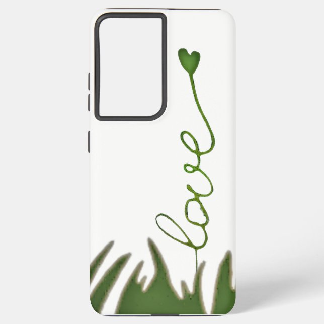 Samsung Galaxy s21 ultra case Liebe Öko design Samsung Galaxy Hülle (Rückseite)