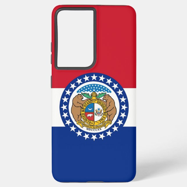 Samsung Galaxy S21 Ultra Case Missouri Flag Samsung Galaxy Hülle (Rückseite)