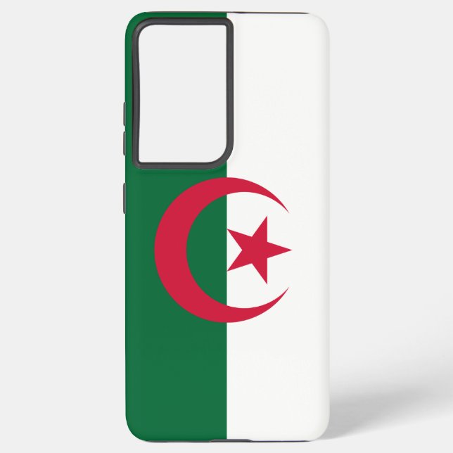 Samsung Galaxy S21 Ultra Case mit algerischer Flag Samsung Galaxy Hülle (Rückseite)