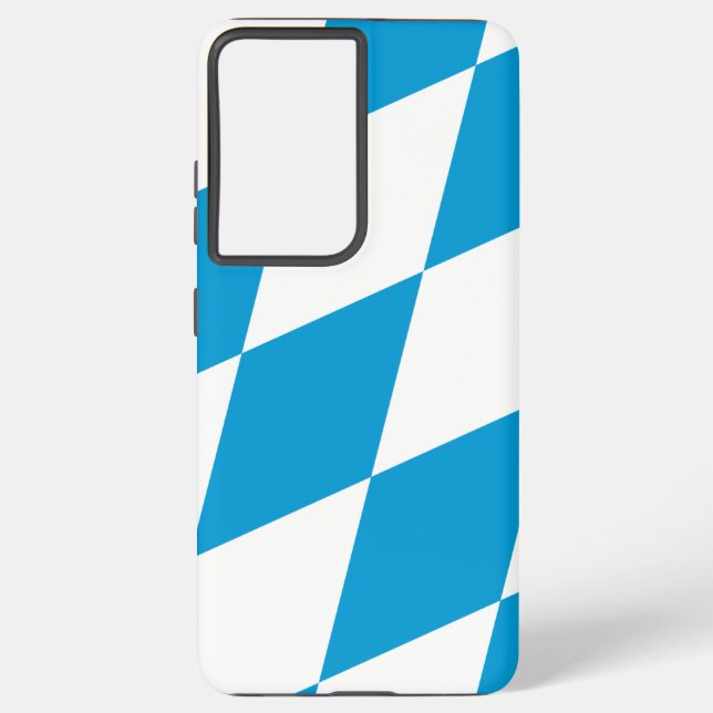 Samsung Galaxy S21 Ultra Case mit bayerischer Flag Hülle (Rückseite)