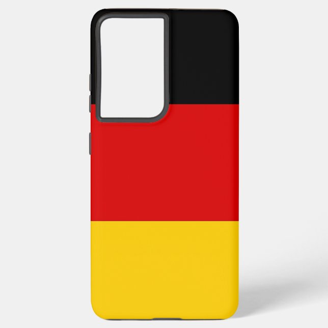 Samsung Galaxy S21 Ultra Case mit deutscher Flagge Samsung Galaxy Hülle (Rückseite)