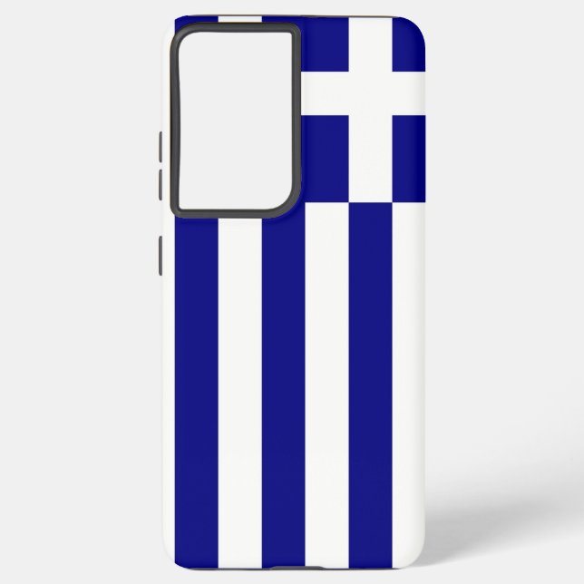Samsung Galaxy S21 Ultra Case mit griechischer Fla Hülle (Rückseite)