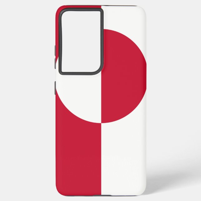 Samsung Galaxy S21 Ultra Case mit grönländischer F Samsung Galaxy Hülle (Rückseite)
