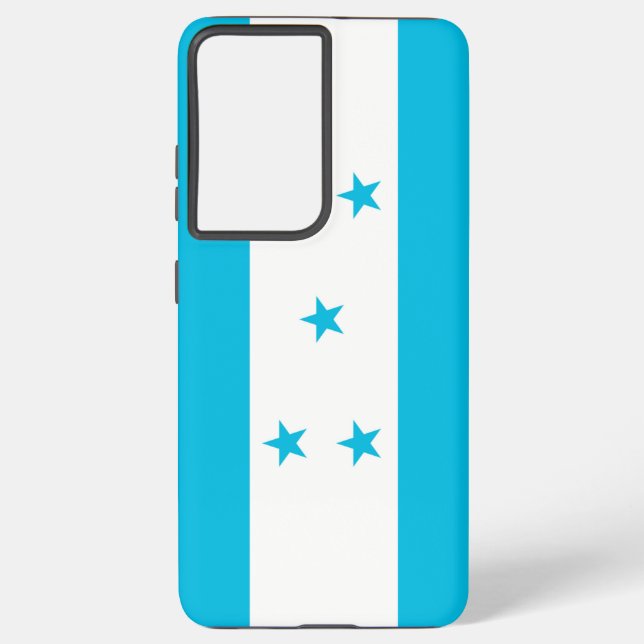 Samsung Galaxy S21 Ultra Case mit Honduras-Flagge Samsung Galaxy Hülle (Rückseite)