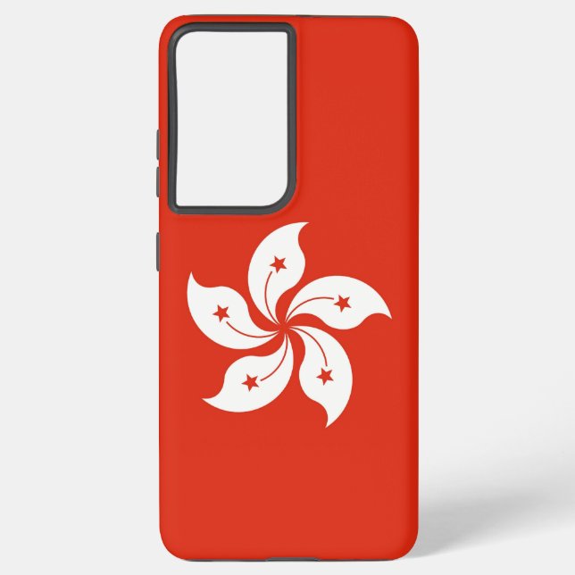 Samsung Galaxy S21 Ultra Case mit Hongkong-Flagge Hülle (Rückseite)