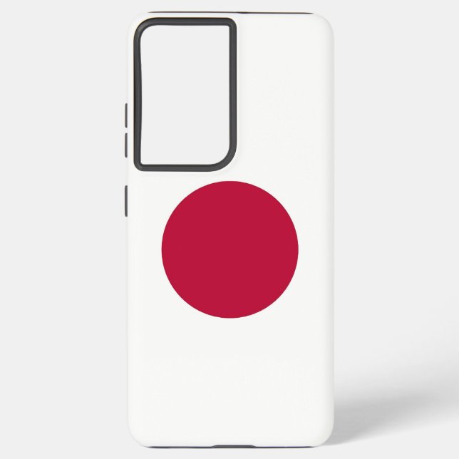 Samsung Galaxy S21 Ultra Case mit japanischer Flag Hülle (Rückseite)