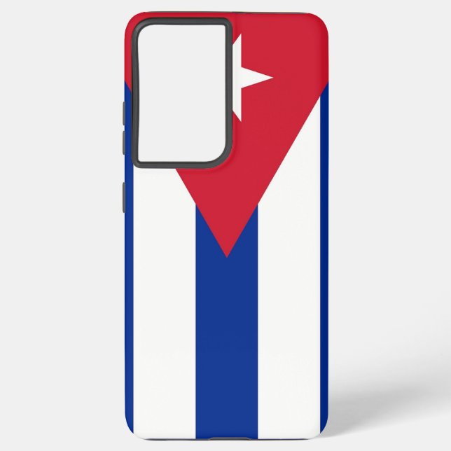 Samsung Galaxy S21 Ultra Case mit kubanischer Flag Hülle (Rückseite)