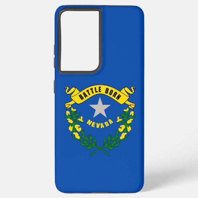 Samsung Galaxy S21 Ultra Case Nevada Flag Hülle (Rückseite)