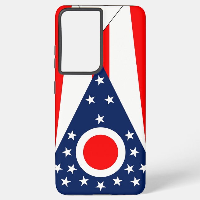 Samsung Galaxy S21 Ultra Case Ohio Flag Hülle (Rückseite)