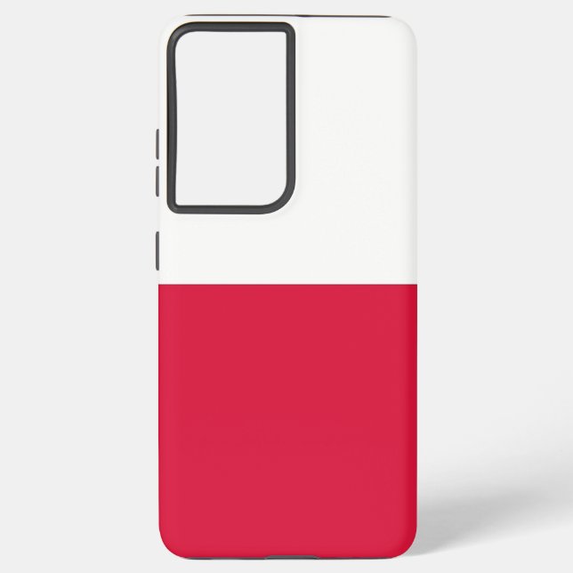 Samsung Galaxy S21 Ultra Case - Polnische Flagge Hülle (Rückseite)