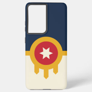Samsung Galaxy S21 Ultra Case Tulsa City Flag Hülle